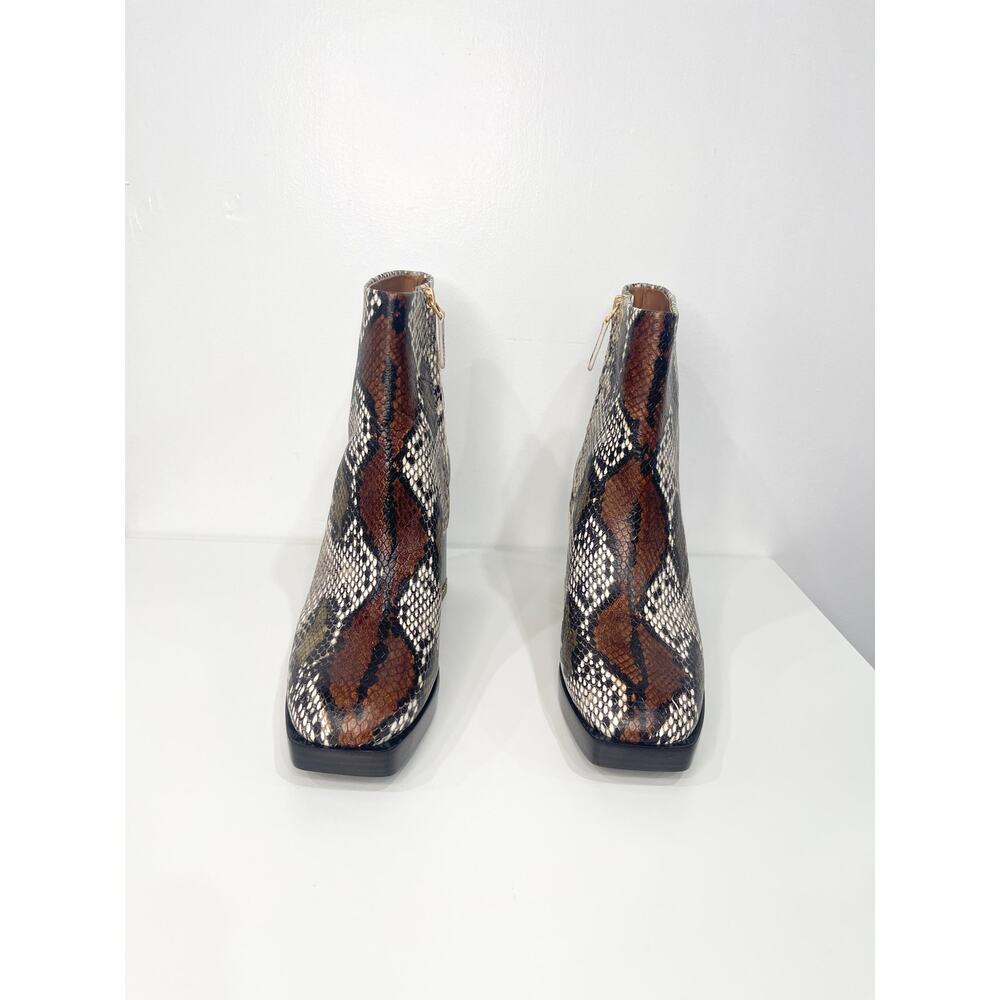 Tory Burch Ruby Python Snake Animal Embossed Retr… - image 3